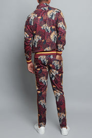 Royal Floral Tiger Track Suit