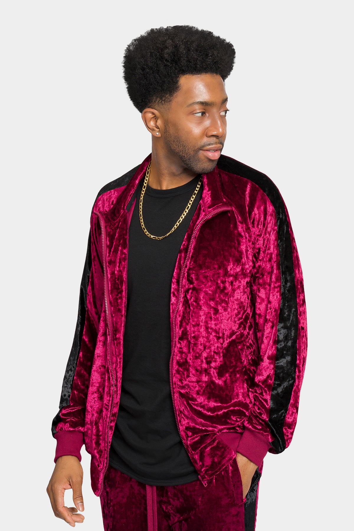Accented Velour Track Suit – G-Style USA