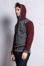 Charcoal/Burgundy