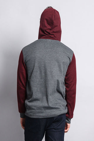 Charcoal/Burgundy