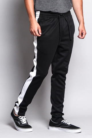 Slim Fit Striped Track Pants – G-Style USA