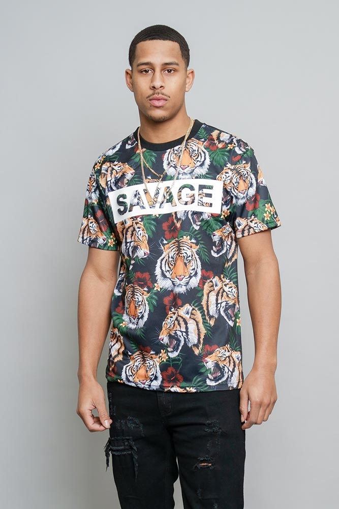 BEAUTIFUL TIGER PRINT T-SHIRT GGR4314
